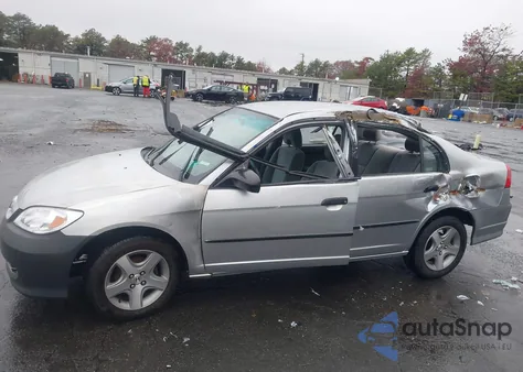 2004 Honda Civic Vp из США, поврежденный, VIN 2HGES16354H562583